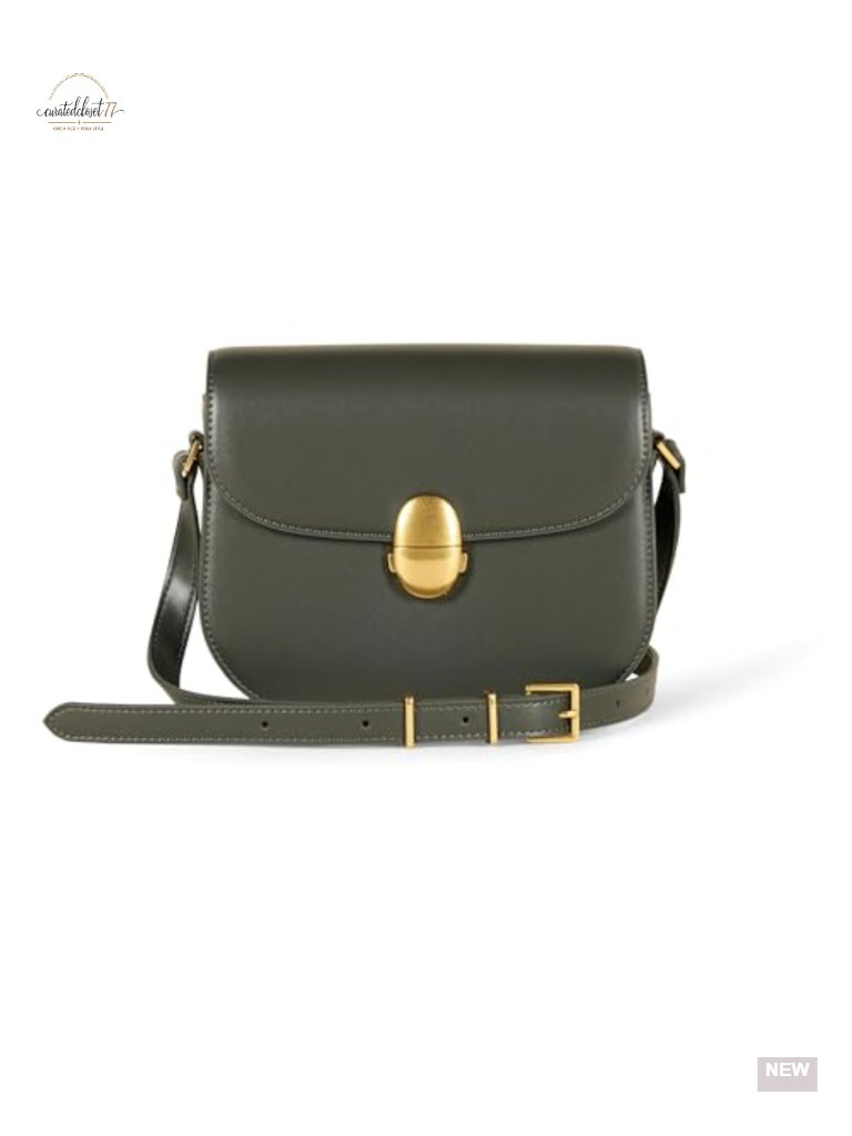 Faux Leather Crossbody Flap Bag With Adjustable Strap